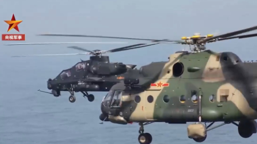 超燃混剪 看陸航多型直升機東南沿海飛行訓練